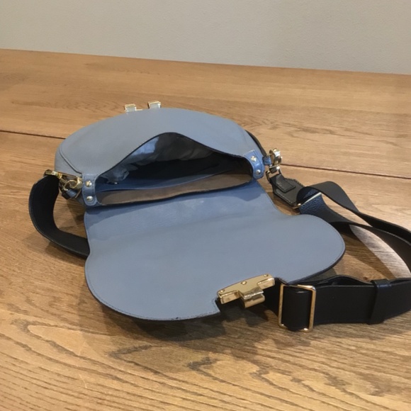 FURLA Badger Panel Saddle Shoulder Bag In Dolomia - Picture 12 of 12